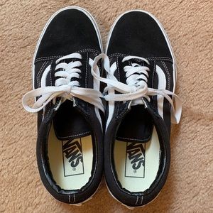 Black Platform Vans